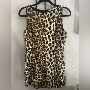 Zara Animal Print Dress in Black and Brown